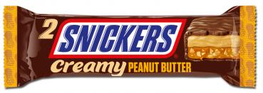 Snickers Creamy Peanut Butter Einzelriegel 36,5g 24er T-Dsp.